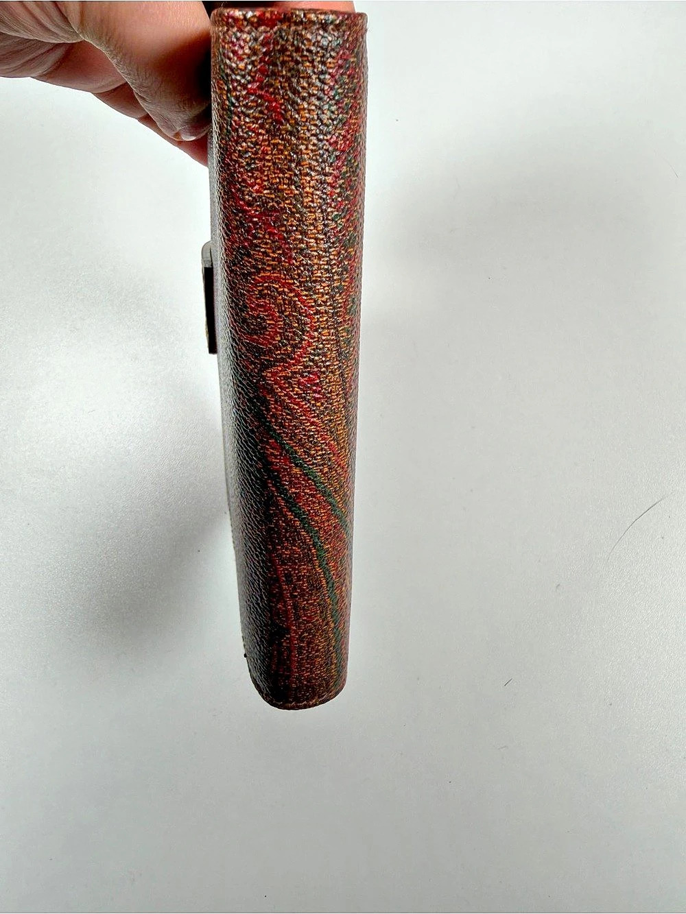 Etro Paisley Ring Planner Organizer in Brown & Orange - Picture 5 of 9